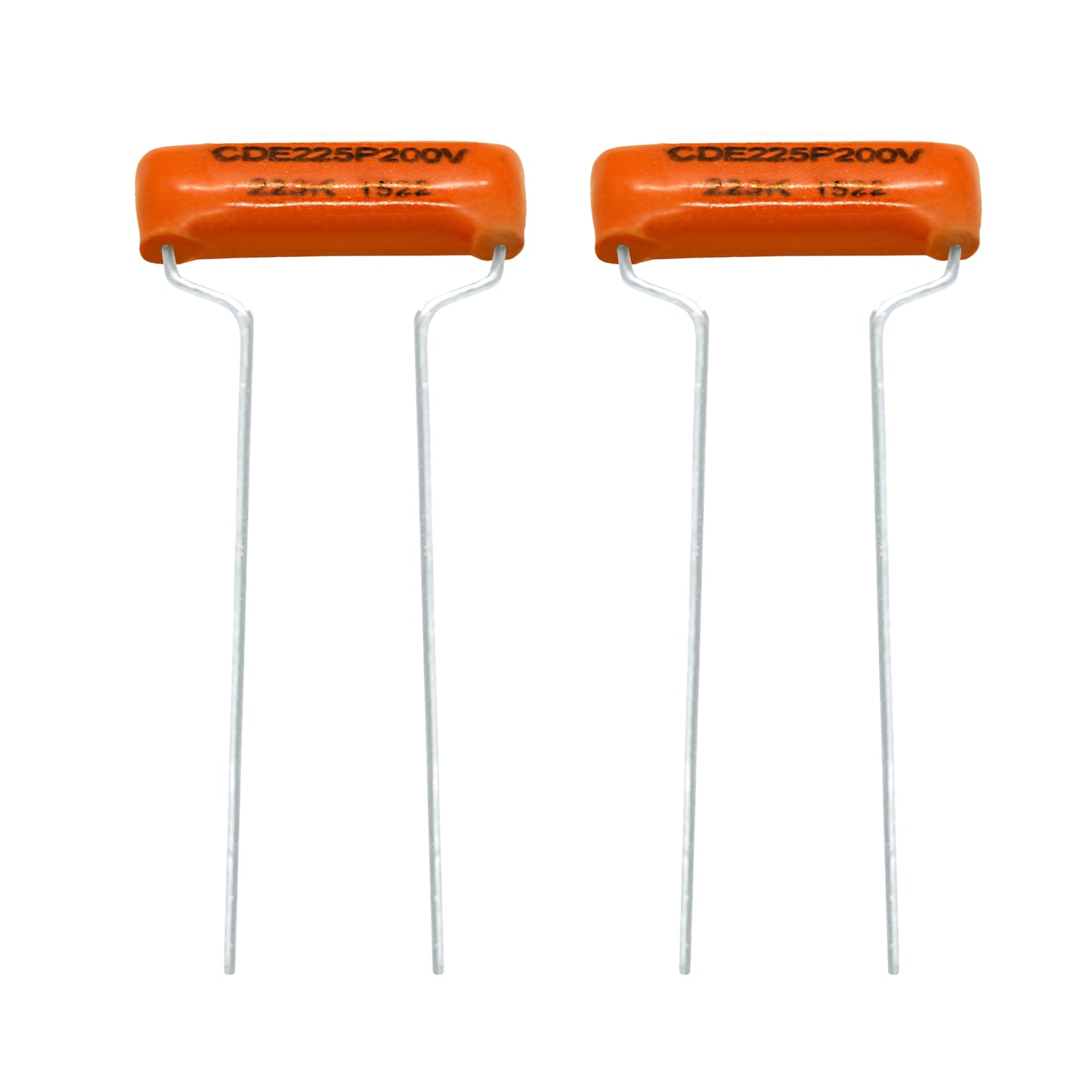 2 pcs Orange Drop Film Capacitor 200v 0.022uf 22000pf 225P