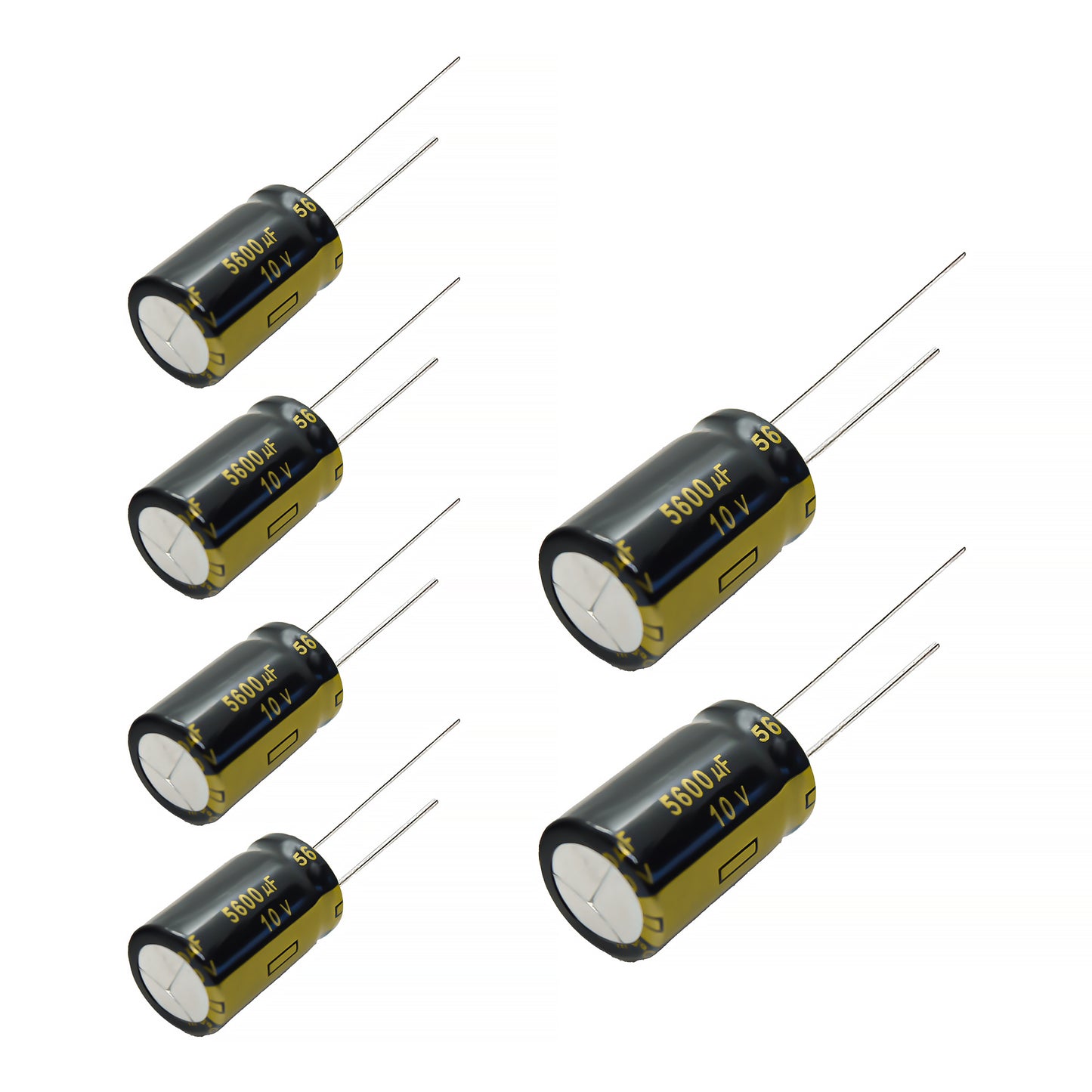 6 pcs Panasonic FM 10V 5600uf Low ESR Impedance