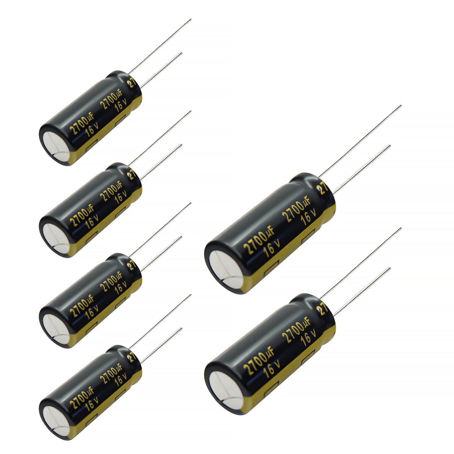 6 pcs Panasonic FM 16v 2700uf Low ESR Impedance