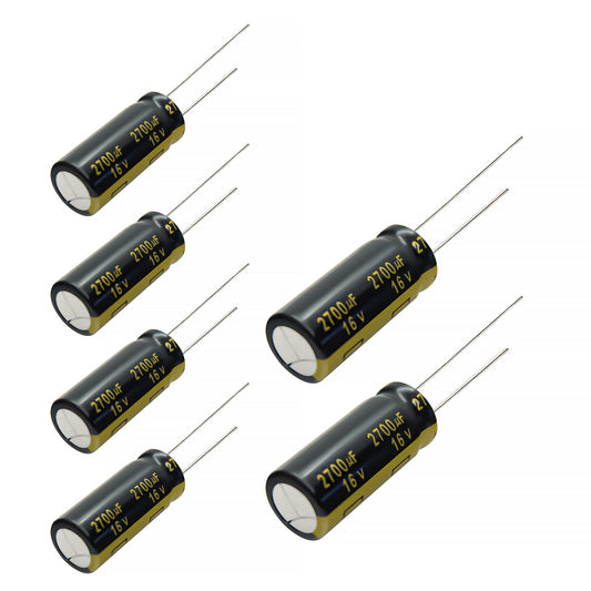 6 pcs Panasonic FM 16v 2700uf Low ESR Impedance