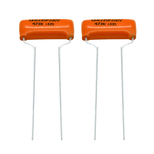 2 pcs Orange Drop Film Capacitor 200v 0.047uf 47000pf 225P
