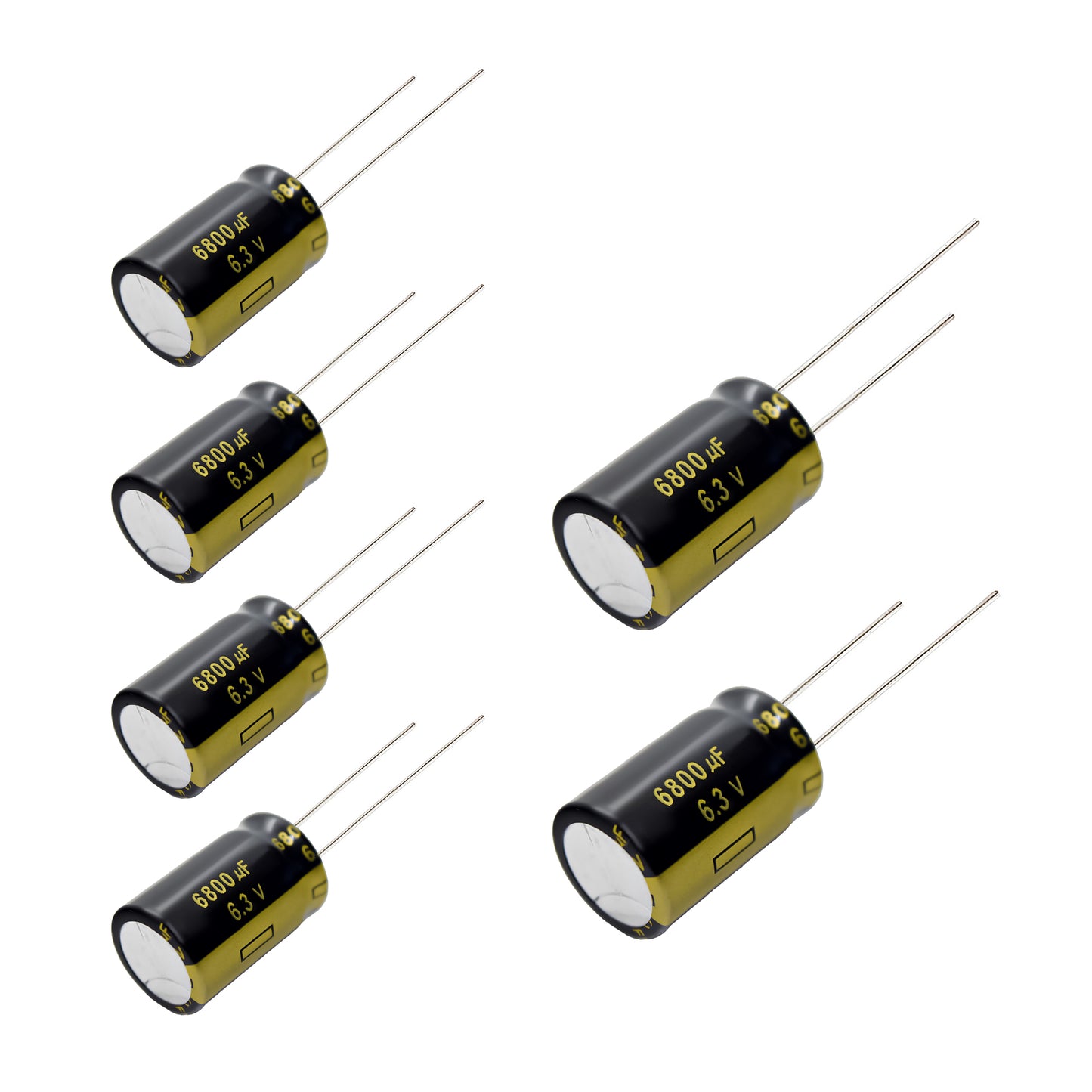 6 pcs Panasonic FM 6.3V 6800uf Low ESR Impedance