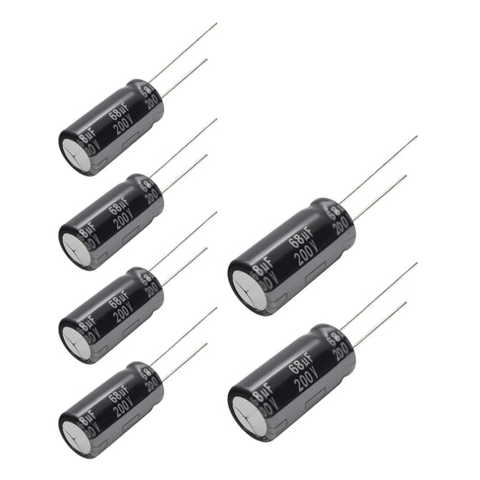 6 pcs Panasonic EE 200v 68uf