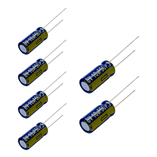 6 pcs Panasonic FC 50v 10uf Low Impedance