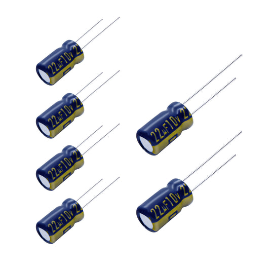 6 pcs Panasonic FC 10v 22uf Low Impedance