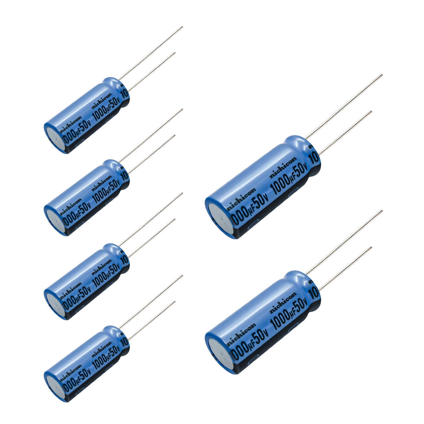 6 pcs Nichicon KA 50v 1000uf Audio Grade