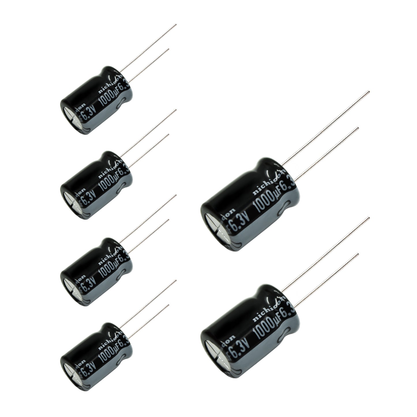6 pcs Nichicon VZ 6.3v 1000uf