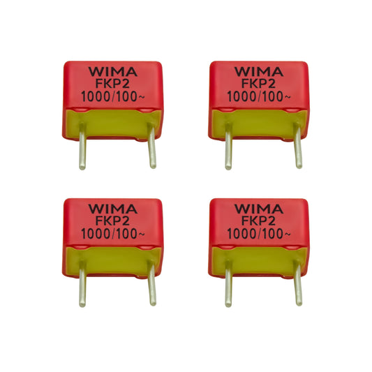 4 pcs WIMA FKP2 100v 1000pf Film Capacitor