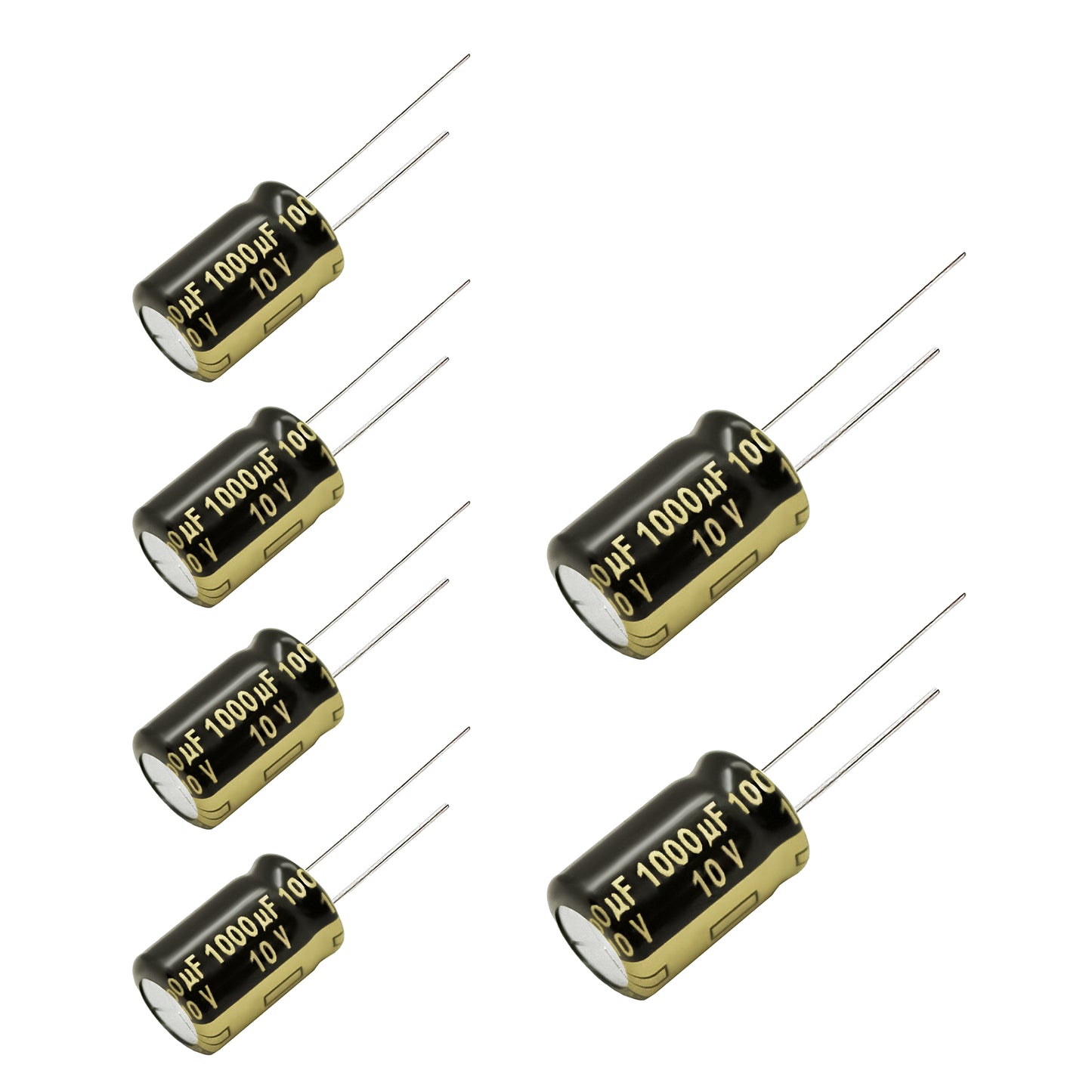 6 pcs Panasonic FM 10V 1000uf Low ESR Impedance