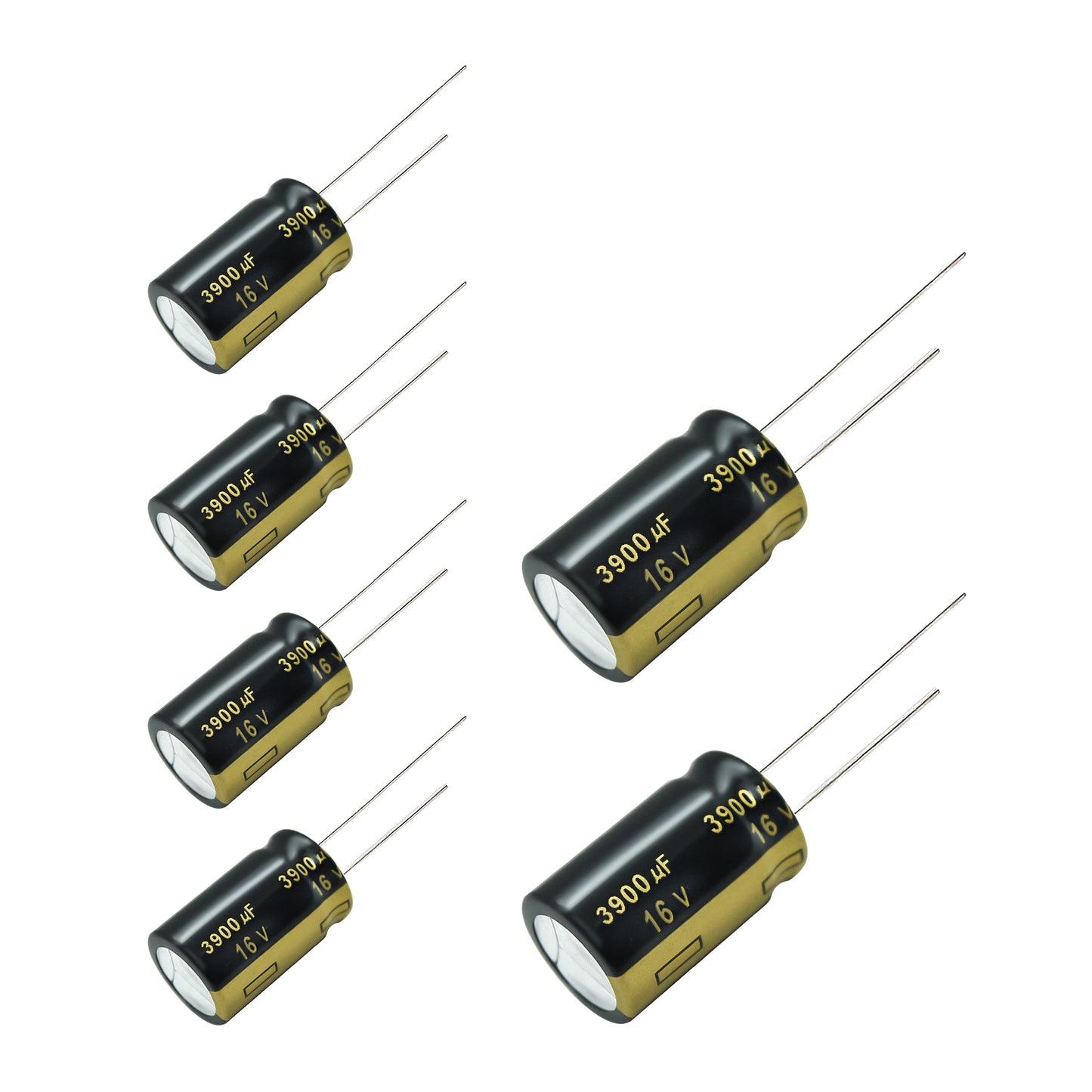 6 pcs Panasonic FM 16V 3900uf Low ESR Impedance