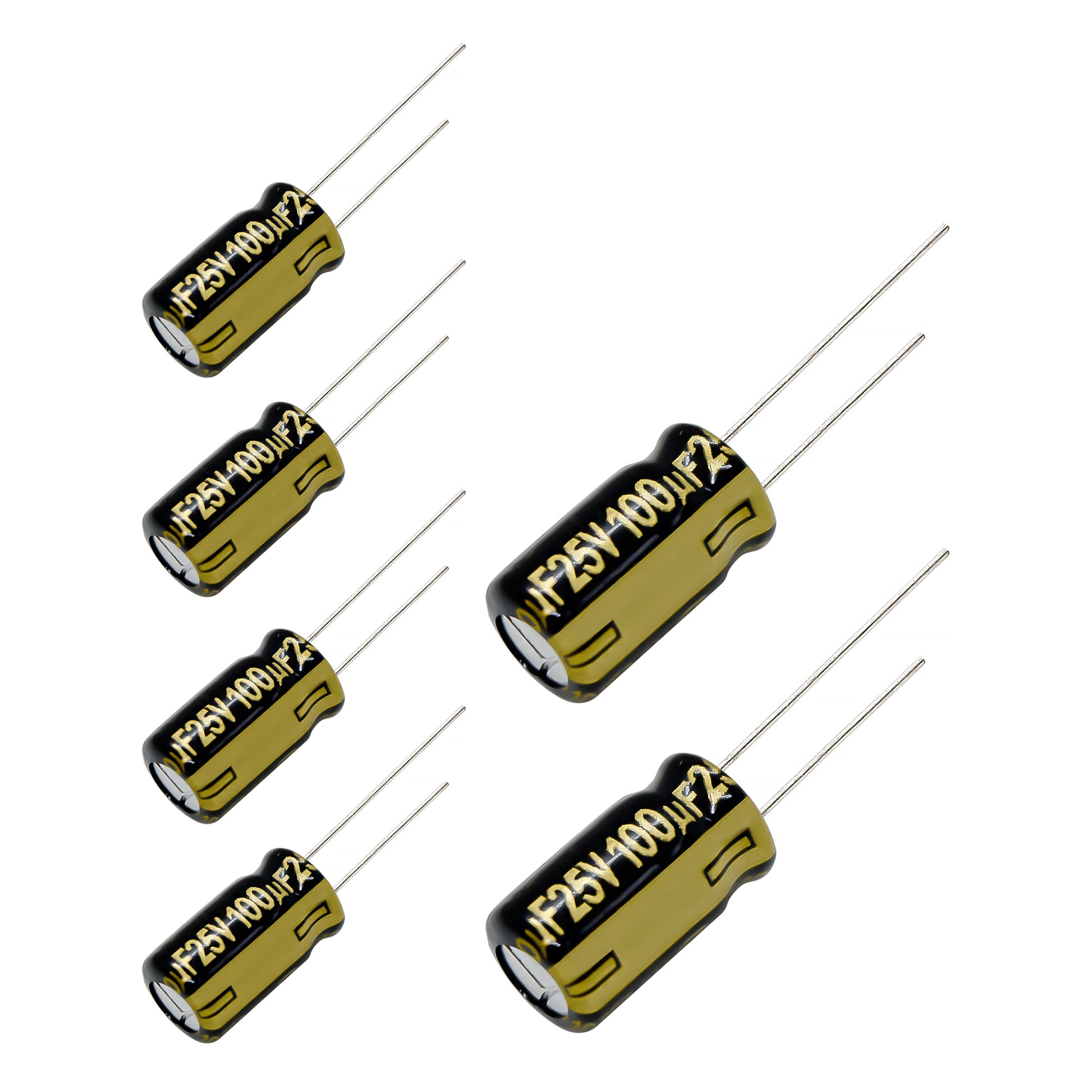 Panasonic FM Series Capacitors 25V 100uf Low ESR Impedance 105???
