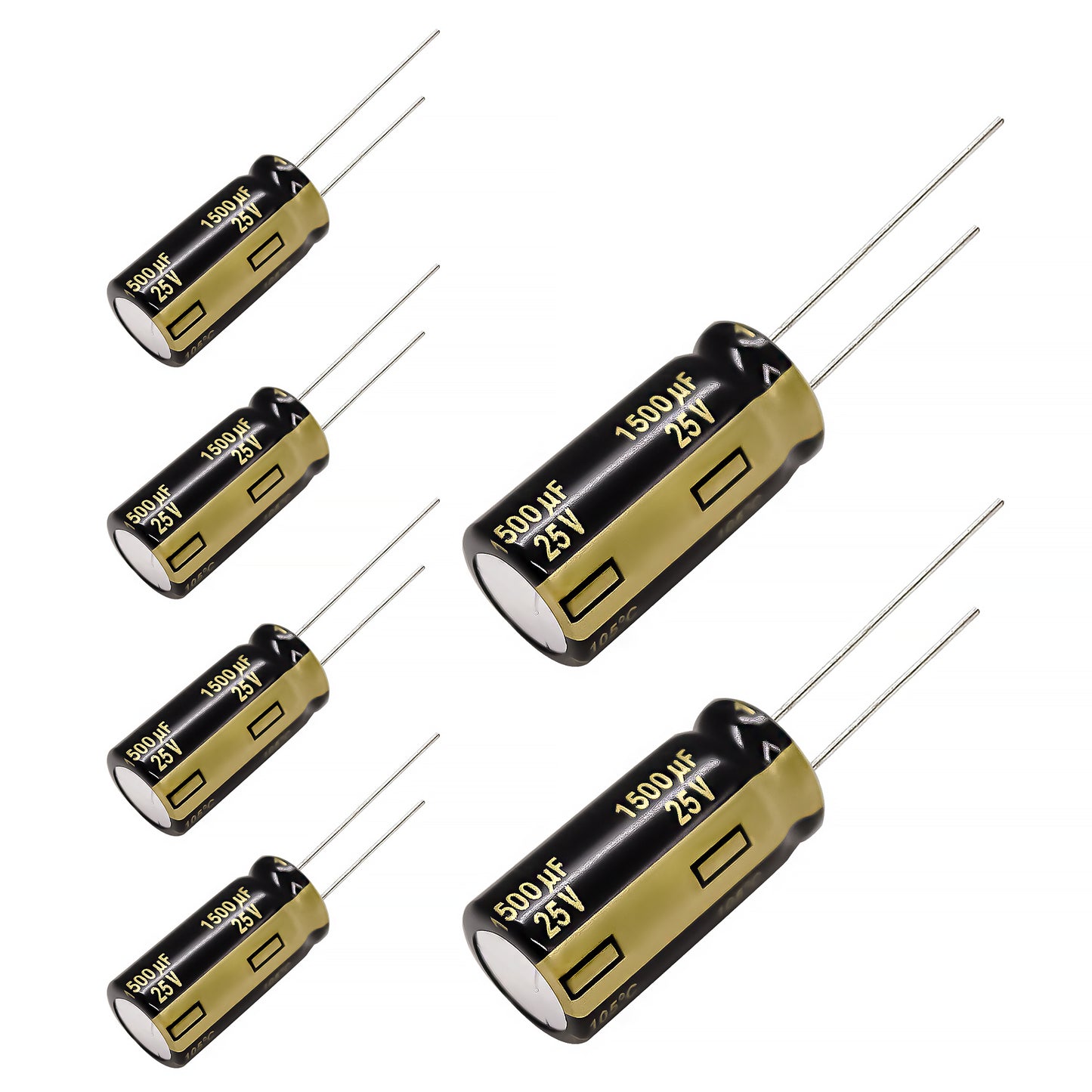 Panasonic FM Series Capacitors 25V 1500uf Low ESR Impedance 105???