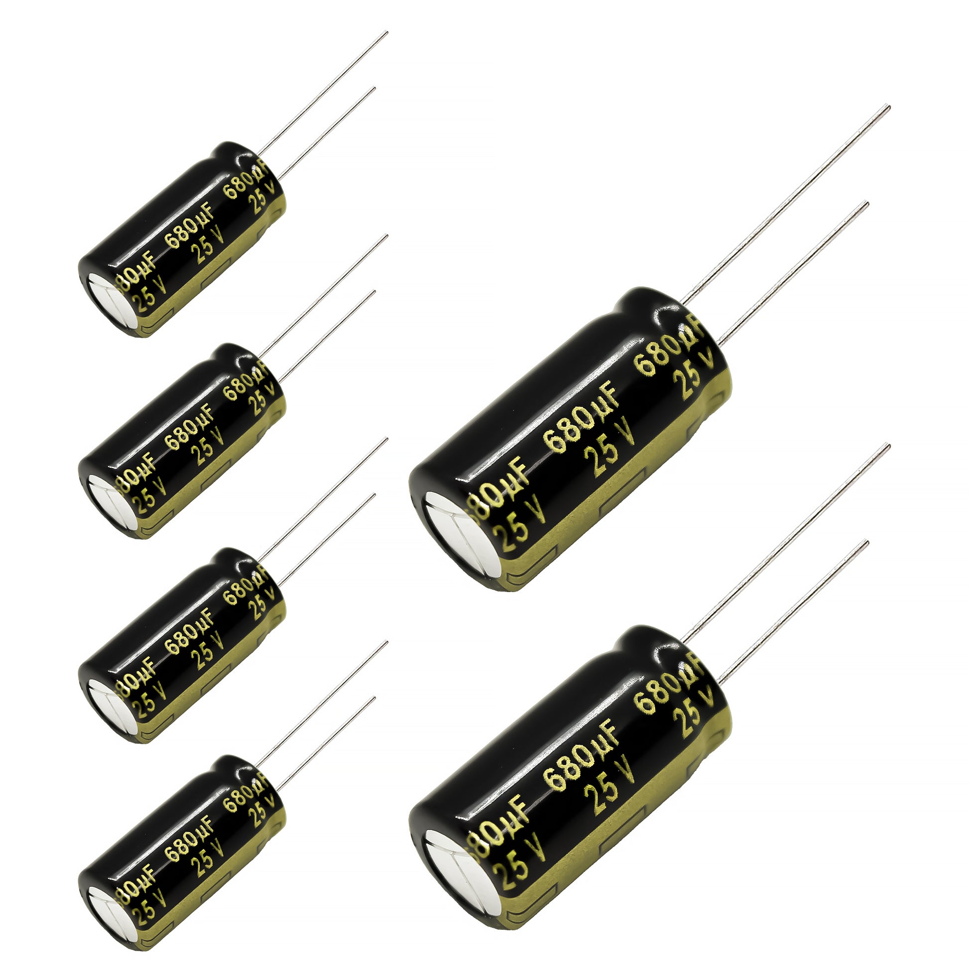 Panasonic FM Series Capacitors 25V 680uf Low ESR Impedance 105???
