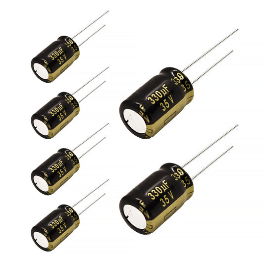 Panasonic FM Series Capacitors 35V 330uf Low ESR Impedance 105???