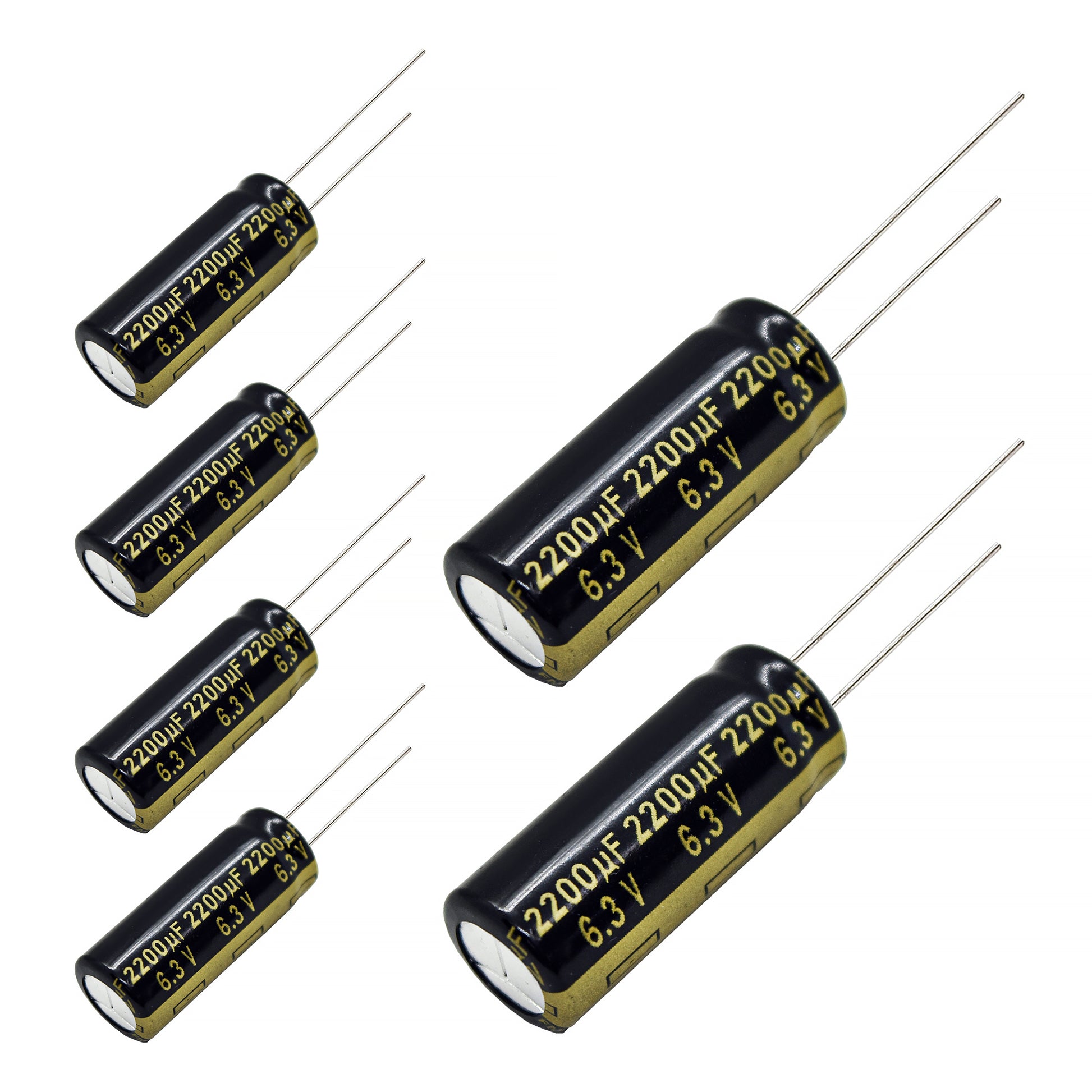 Panasonic FM Series Capacitors 6.3V 2200uf Low ESR Impedance 105???