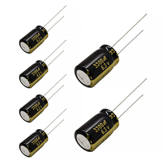 Panasonic FM Series Capacitors 6.3V 3300uf Low ESR Impedance 105???