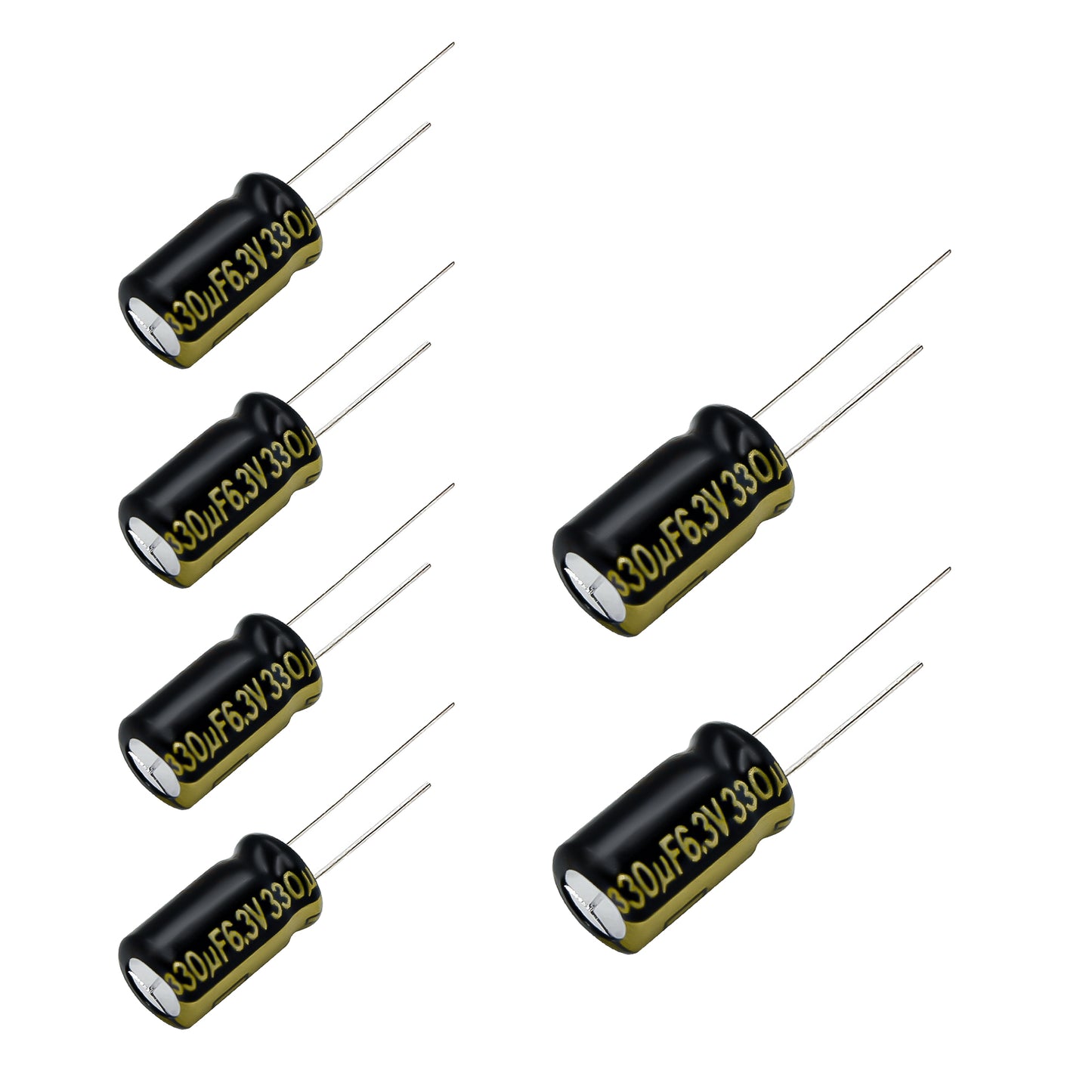 6 pcs Panasonic FM 6.3V 330uf Low ESR Impedance