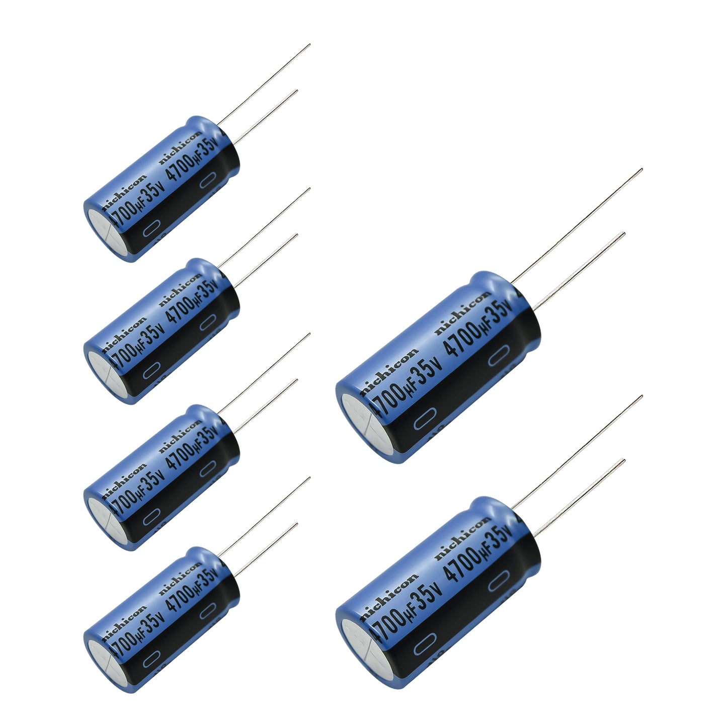 6 pcs Nichicon KA 35v 4700uf Audio Grade