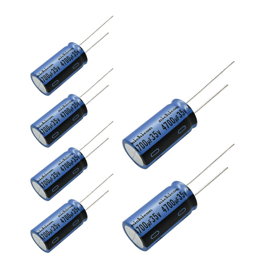6 pcs Nichicon KA 35v 4700uf Audio Grade
